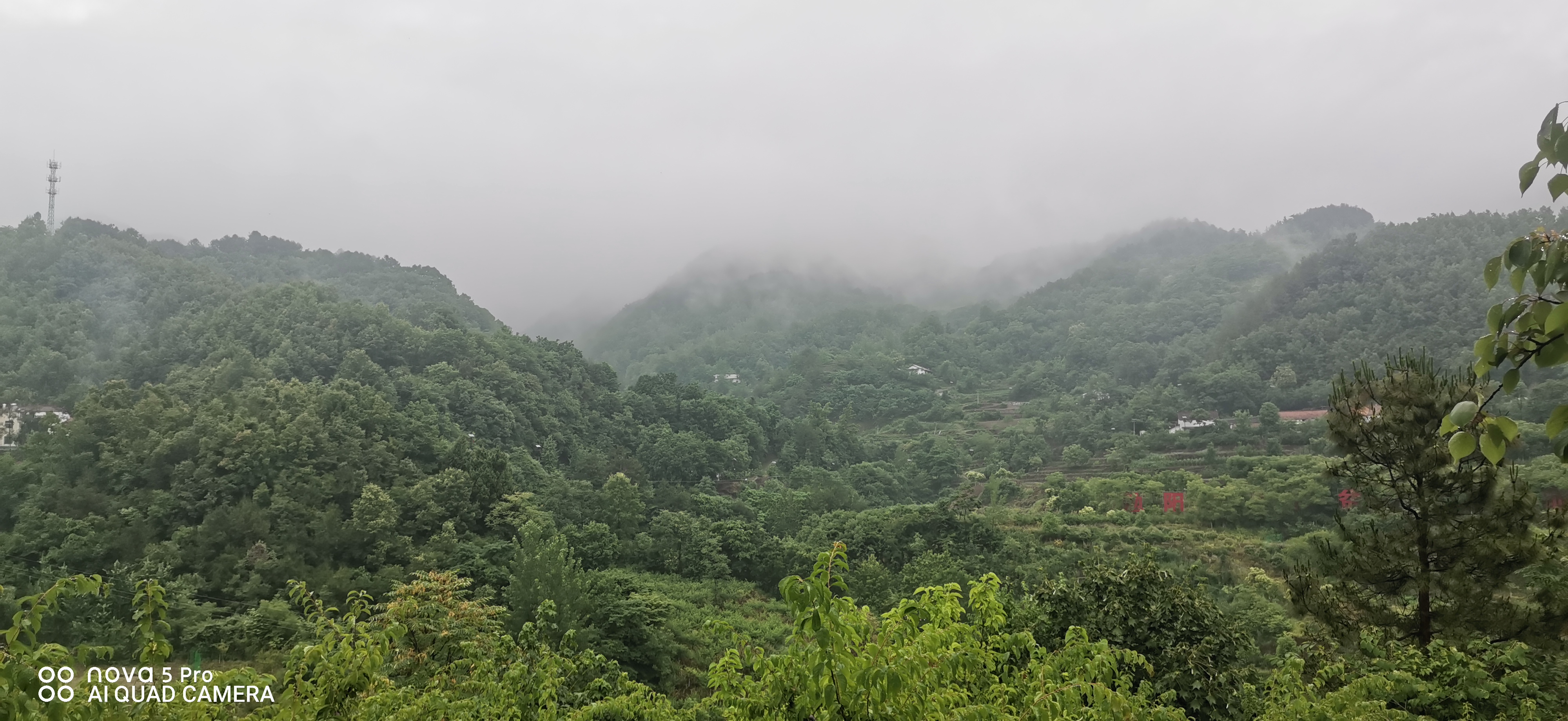 天蕩山深秋雨后語